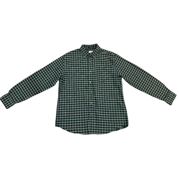 Green Checkered Button-Up Shirt - Picture 1 of 6
